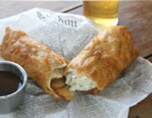 Beer Battered Fish and Chip Burrito