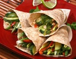 Asian Salad Wrap Cones