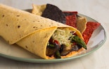 Grilled Vegetable and Goat Cheese Wrap