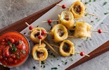 Mozzarella &amp; Meatless Sausage Bar Bites