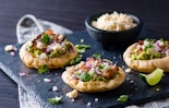 Mini Tortilla Sopes with Cotija Cheese