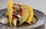 Chili Rubbed Halibut Tacos