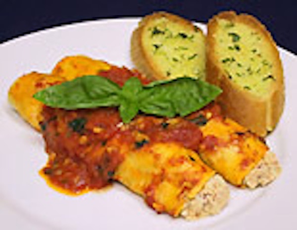 Chicken and Pancetta Cannelloni Bake