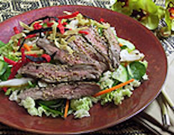 Asian Beef Salad with Lemon Grass Vinaigrette