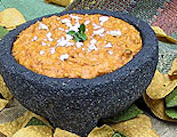 Bean &amp; Chorizo Dip with Chipotle Chips