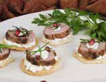 Grilled Pork Medallions with Goat Cheese &amp; Pomegranate