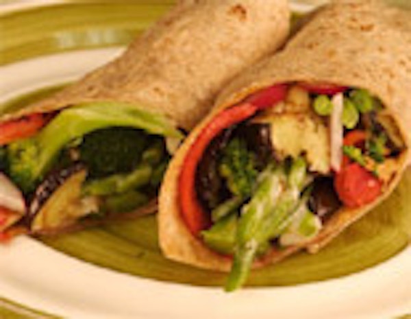 Hearty Grilled Vegetable Wrap